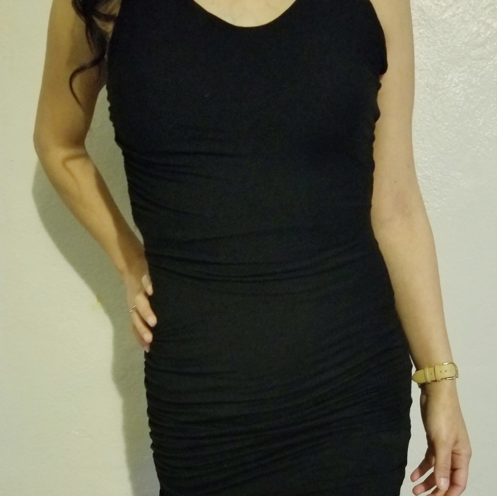 Black mini dress